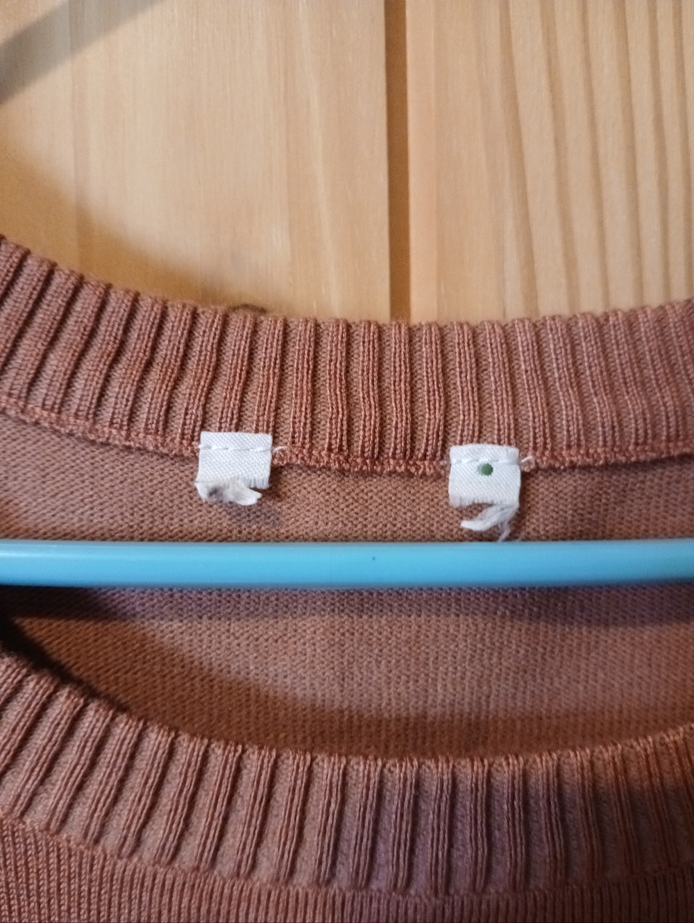 Cato Dusty Rose Crewneck With Ruffle Sheer Sleeves Size S/M - Picture 3 of 4